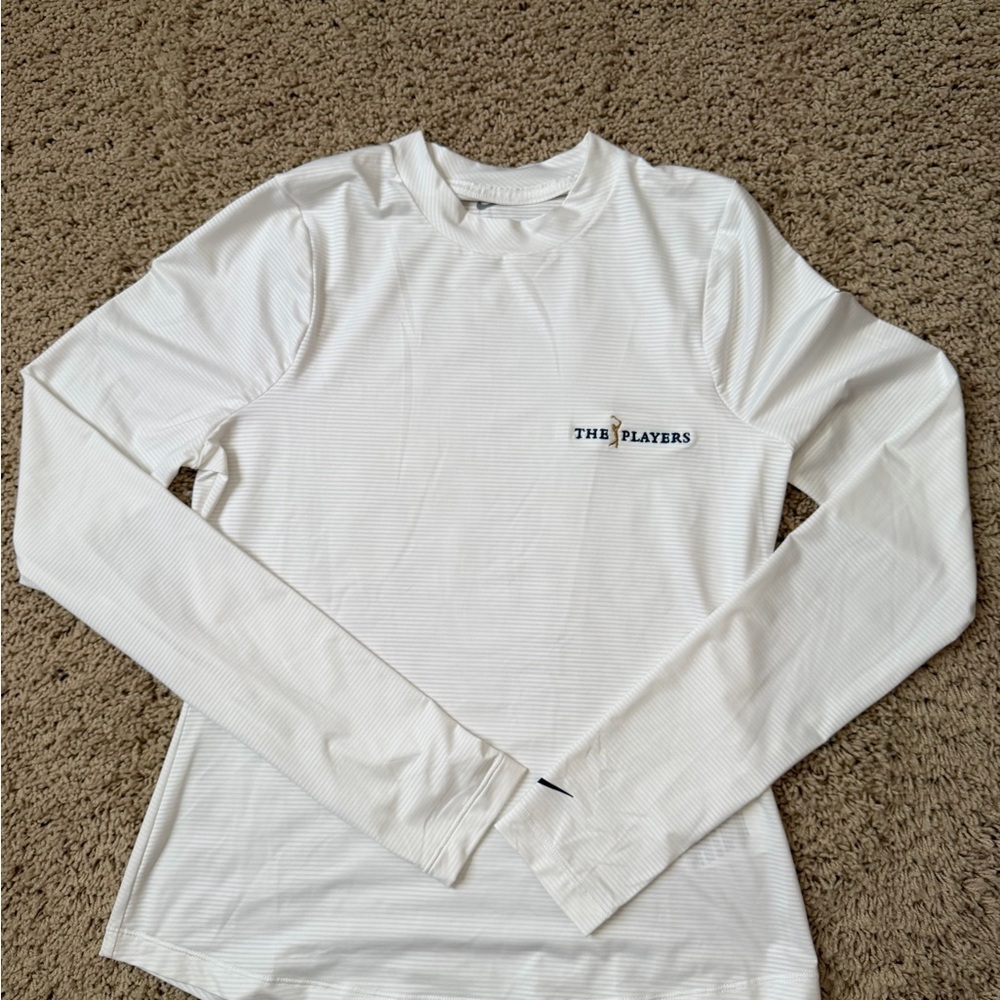 Nike Dri-Fit Slim Fit Small White The Players Long Sleeve Women’s Shirt